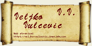 Veljko Vulčević vizit kartica